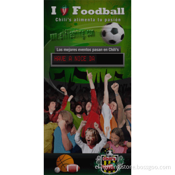 EL Advertisement with LED Display